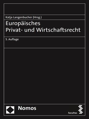 cover image of Europäisches Privat- und Wirtschaftsrecht